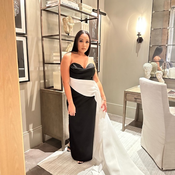 ASOS Black and White Gown - Picture 9 of 11